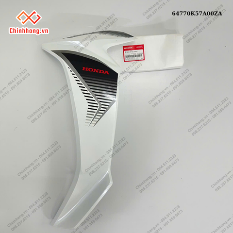 Bộ cánh yếm trái *NHB55*-BỘ NHỰA WAVE BLADE SỐ TRẮNG ĐEN THƯỜNG