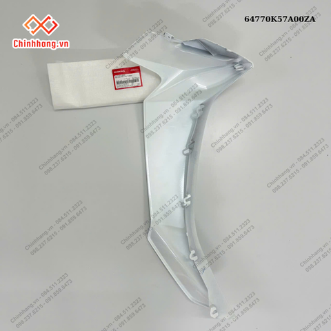 Bộ cánh yếm trái *NHB55*-BỘ NHỰA WAVE BLADE SỐ TRẮNG ĐEN THƯỜNG