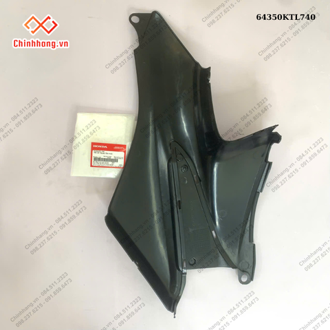 BỘ NHỰA WAVE Alpha 100- 2013 Màu Trắng-Tấm ốp trung tâm phải