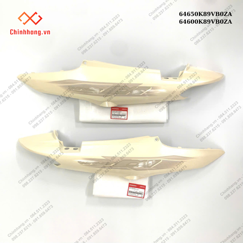 Bộ ốp sườn trái,phải *Y229P*-BỘ NHỰA Wave Alpha 110cc năm 2024 Phiên bản cổ điển Màu Vàng