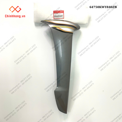 Bộ cánh yếm phải *NHA69P*-BỘ NHỰA WAVE S 100 2008 MÀU ĐEN