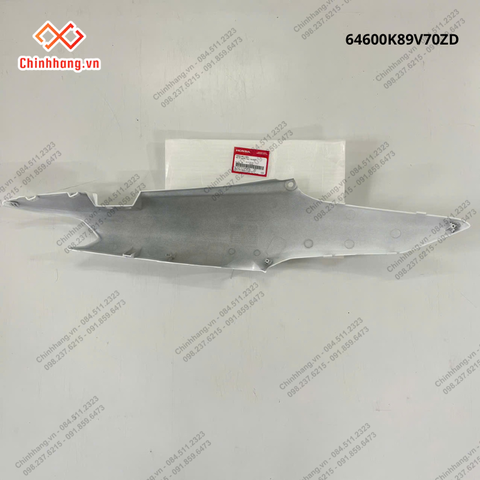 Bộ ốp sườn phải *NHB55*-Bộ nhựa Wave Alpha 110cc năm 2023 Trắng bạc