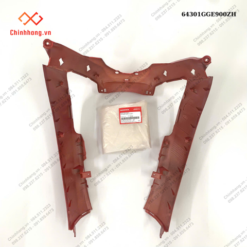 ốp nhựa trước *R340C*-BỘ NHỰA Lead 110-2010,màu đỏ tươi
