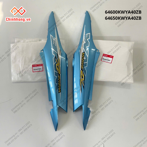 Bộ ốp sườn trái phải*B203M*-Bộ nhựa Wave Alpha 2016 xanh nhạt