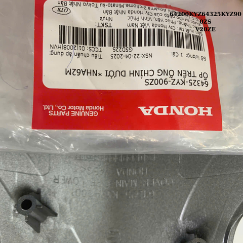 ốp trên ống chính dưới *NHA62M-BỘ NHỰA Future 125-2011-màu đen