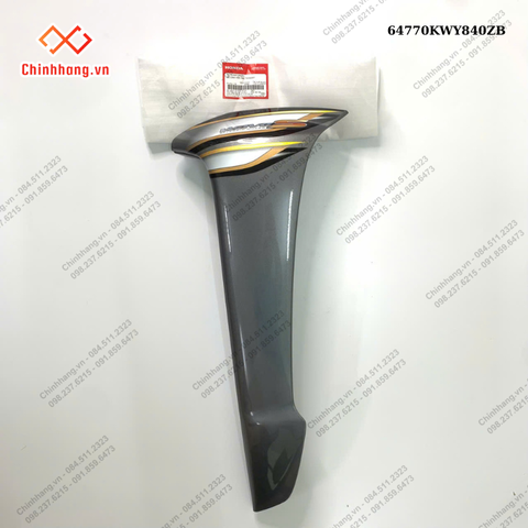 Bộ cánh yếm trái *NHA69P*-BỘ NHỰA WAVE S 100 2008 MÀU ĐEN