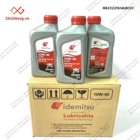 HỘP dầu động cơ xe số SL-MA10W-30 0.8L
