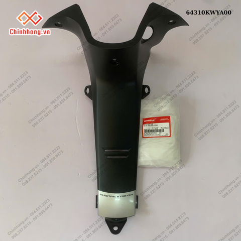 BỘ NHỰA WAVE Alpha 100- 2013 Màu Trắng-Bộ ốp ống yếm chính