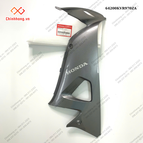 Bộ ốp yếm phải *NHA62M*-BỘ NHỰA WAVE S 100 2008 MÀU ĐEN