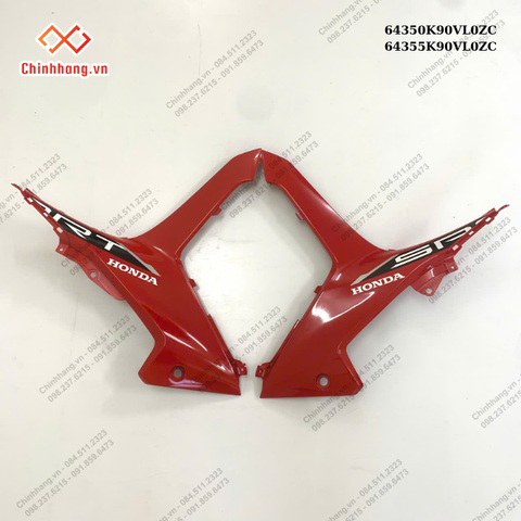 Bộ ốp trung tâm trái,phải *R389*-BỘ NHỰA WAVE 110 RSX 2023 ĐỎ ĐEN ĐĨA