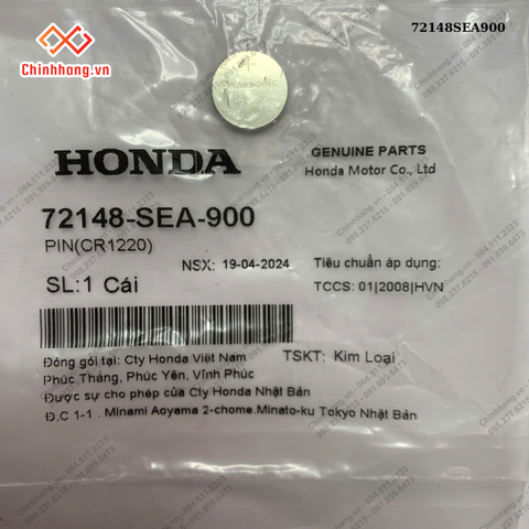 PIN(CR1220) Pin remote tìm xe Air Blade AB 2011-2017, SHmode 2013-2018, SH 2013-2016