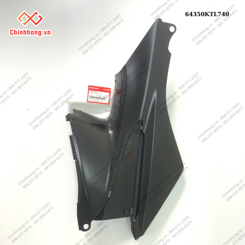 Tấm ốp trung tâm phải-BỘ NHỰA WAVE S 100 2008 MÀU ĐEN