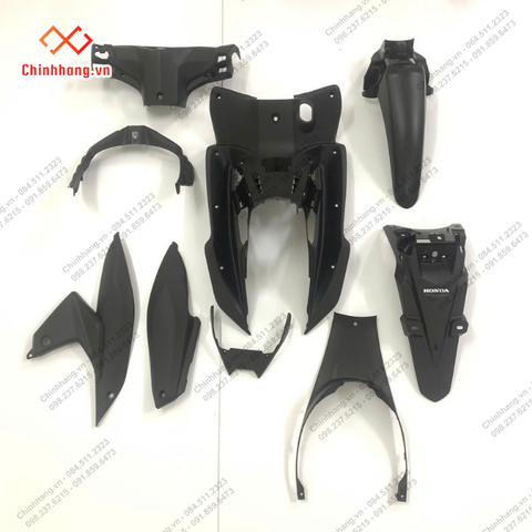 BỘ NHỰA NHÁM ĐEN-BỘ NHỰA K90 WAVE RSX 110 2018 màu Đỏ