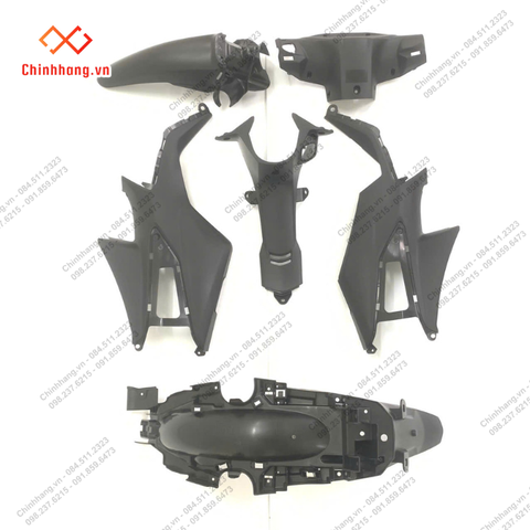 BỘ NHỰA NHÁM ĐEN-BỘ Wave Alpha 110cc năm 2024 Phiên bản cổ điển Màu Vàng Trắng