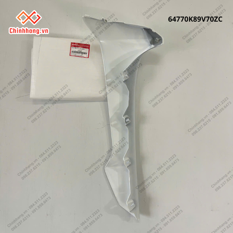 Bộ ốp cánh yếm trái *NHB55*-Bộ nhựa Wave Alpha 110cc năm 2023 Trắng bạc