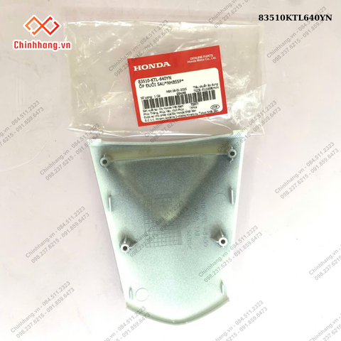 BỘ NHỰA WAVE Alpha 100- 2013 Màu Trắng-ốp đuôi sau*NHB55P*