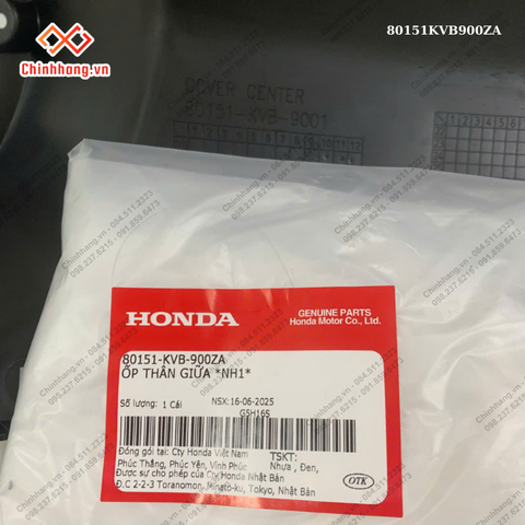 ốp thân giữa *NH1*-BỘ NHỰA Click màu đen-2010