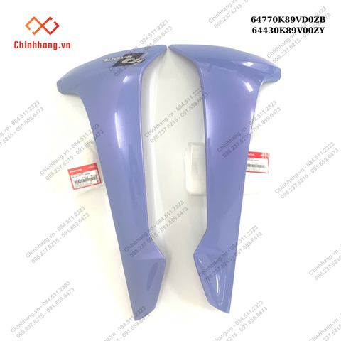 Bộ cánh yếm trái,phải *PB408P*-BỘ NHỰA WAVE 110-2024 XANH TÍM CỔ ĐIỂN