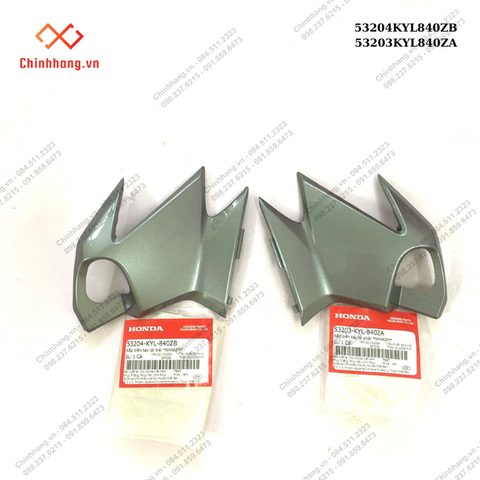 CẶP NẮP TRÊN TAY LÁI-BỘ NHỰA FUTURE X 2010 MÀU XÁM