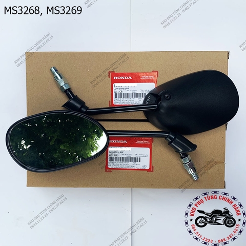Bộ Gương Chiếu Hậu Xe Wave Alpha 100 Phanh Cơ (2013-2015)