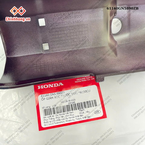 Ốp giảm xóc trước trái *R150CU-BỘ NHỰA DREAM 100-2009