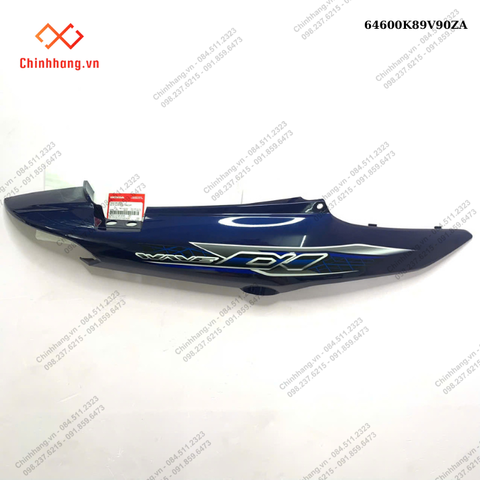 BỘ NHỰA Wave Alpha 110cc năm 2024-MÀU XANH-Bộ ốp sườn phải *PB421M*