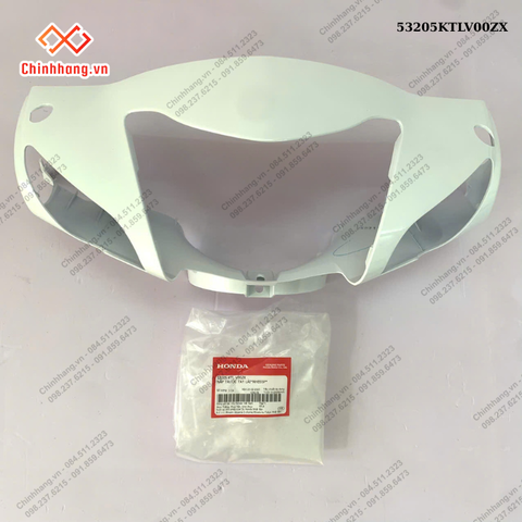 BỘ NHỰA WAVE Alpha 100- 2013 Màu Trắng-Nắp trước tay lái*NHB55P*