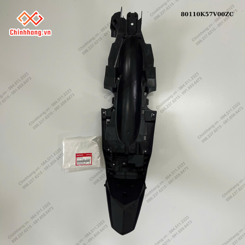 Bộ chắn bùn sau-BỘ NHỰA WAVE BLADE SỐ TRẮNG ĐEN THƯỜNG