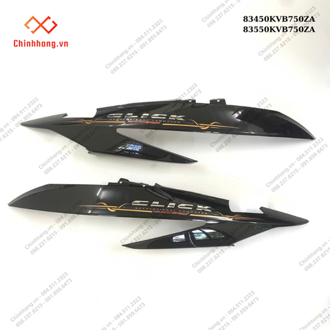 Bộ ốp sườn trái,phải *NHA69P*-BỘ NHỰA Click màu đen-2010