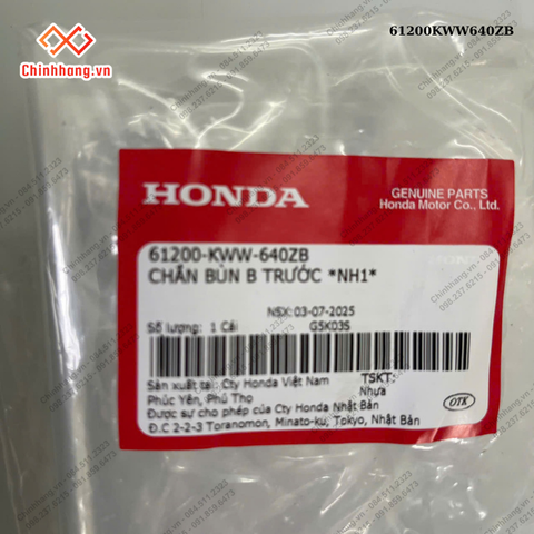 Chắn bùn B trước *NH1*-BỘ NHỰA WAVE BLADE SỐ TRẮNG ĐEN THƯỜNG