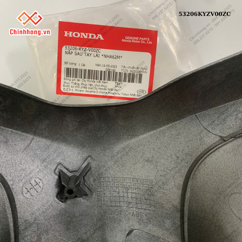 Nắp sau tay lái *NHA62M*-BỘ NHỰA Future 125-2011-màu đen