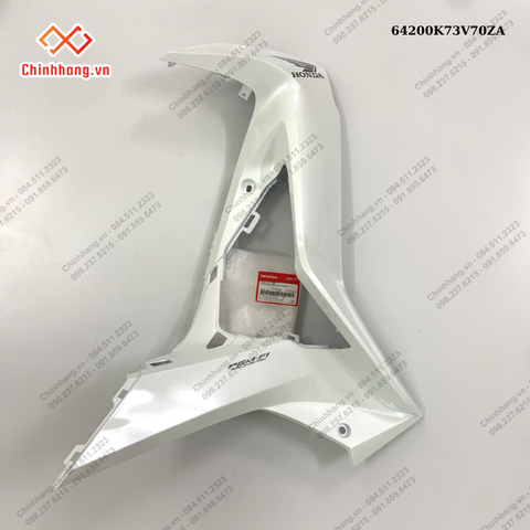 Bộ ốp ống yếm phải *NHB55P*-Bộ nhựa Future 125-2019 màu trắng