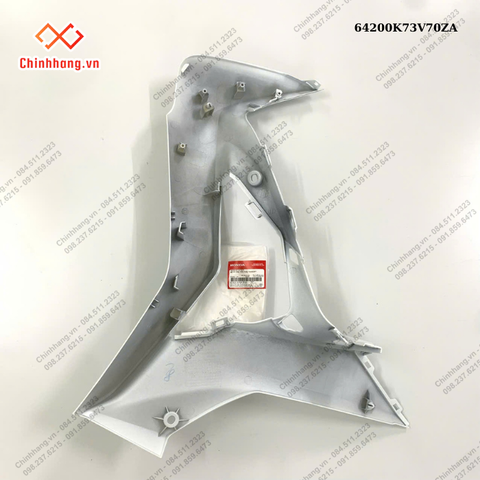 Bộ ốp ống yếm phải *NHB55P*-Bộ nhựa Future 125-2019 màu trắng