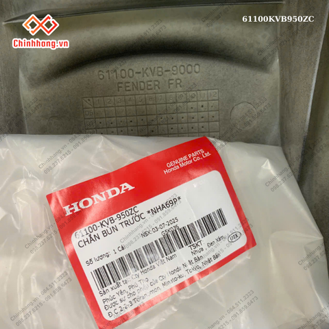 Chắn bùn trước *NHA69P*-BỘ NHỰA Click màu đen-2010