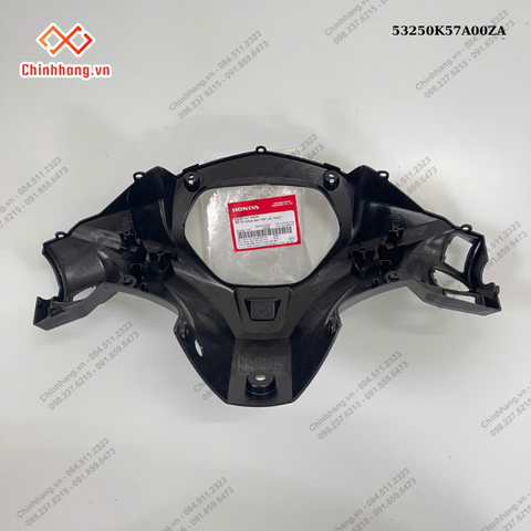 Bộ ốp nhựa sau tay lái *NH1*-BỘ NHỰA WAVE BLADE SỐ TRẮNG ĐEN THƯỜNG