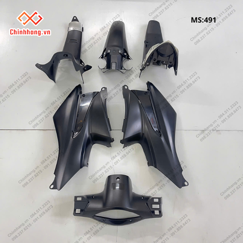 Bộ nhựa đen nhám-Bộ nhựa Wave Alpha 2016 xanh nhạt