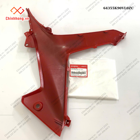 Bộ ốp trung tâm trái *R389*-BỘ NHỰA WAVE 110 RSX 2023 ĐỎ ĐEN ĐĨA