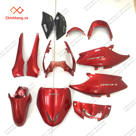 BỘ NHỰA MÀU BÓNG-BỘ NHỰA Lead 110-2010,màu đỏ tươi