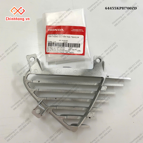 Tấm thông gió yếm trái *NH411M-BỘ NHỰA FUTURE Neo 125-2005- màu đỏ đậm
