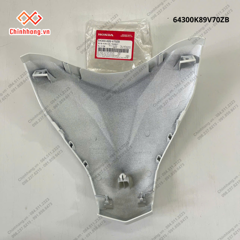 Bộ ốp trước trên *NHB55*-Bộ nhựa Wave Alpha 110cc năm 2023 Trắng bạc