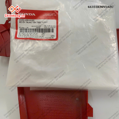 Bộ ốp trung tâm trái *R389*-BỘ NHỰA WAVE 110 RSX 2023 ĐỎ ĐEN ĐĨA