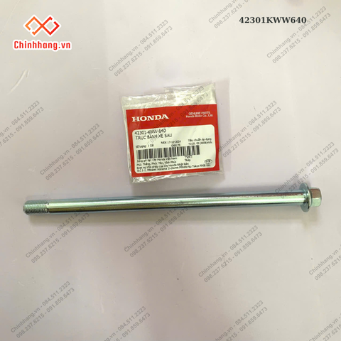 Trục bánh xe sau Rsx 110 Rs110 S110 Wave A 110 Rsx fi 110 Blade 110