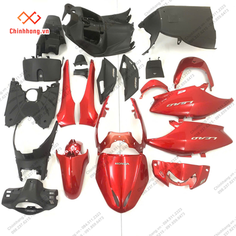 BỘ NHỰA Lead 110-2010,màu đỏ tươi