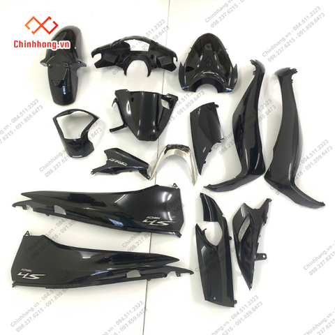 BỘ NHỰA MÀU ĐEN BÓNG-BỘ NHỰA SH 150-2012 MÀU ĐEN