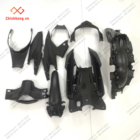 BỘ NHỰA ĐEN NHÁM-BỘ NHỰA WAVE 110 RSX 2023 ĐỎ ĐEN