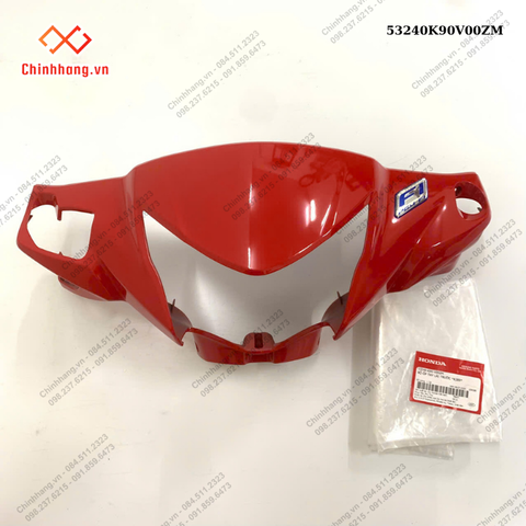 Bộ ốp tay lái trước *R389*-BỘ NHỰA WAVE 110 RSX 2023 ĐỎ ĐEN ĐĨA