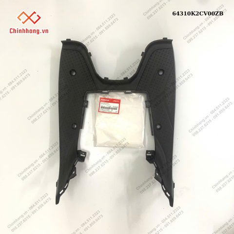 Sàn để chân *NH1*-BỘ NHỰA Vision 2023 phiên bản thể thao,Màu Xám Xi Măng Đen