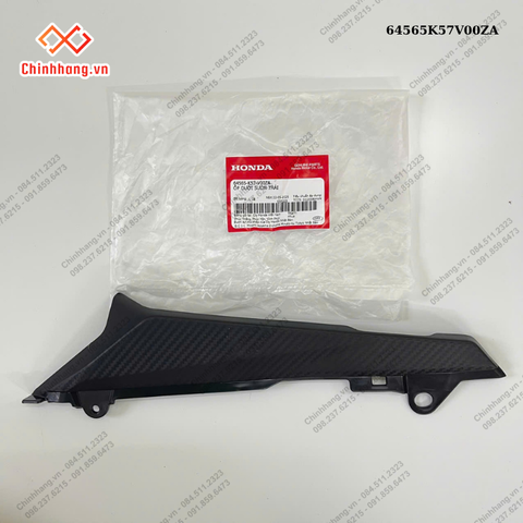 Ốp dưới sườn trái-BỘ NHỰA WAVE BLADE SỐ TRẮNG ĐEN THƯỜNG