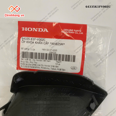 Ốp khóa khẩn cấp *NHB25M*-BỘ NHỰA ABL160 BẢN ĐẶC BIỆT-XANH XÁM ĐEN-2022