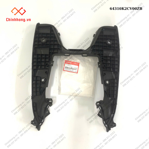 Sàn để chân *NH1*-BỘ NHỰA Vision 2023 phiên bản thể thao,Màu Xám Xi Măng Đen